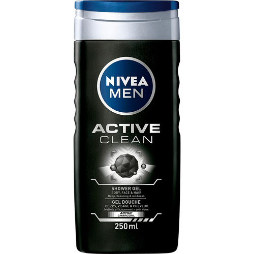 Foto van Nivea Douchegel men active clean op witte achtergrond