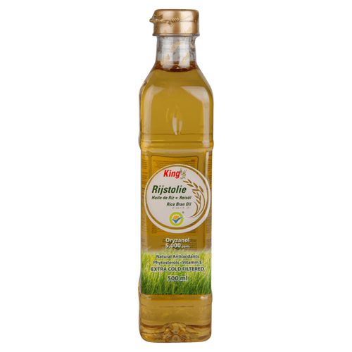 Foto van King Rijstolie op witte achtergrond