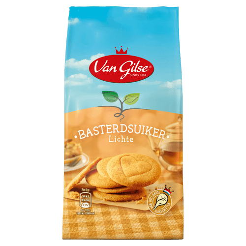 Foto van Van Gilse Basterd suiker licht op witte achtergrond