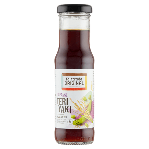 Foto van Fair Trade Original Woksaus teriyaki op witte achtergrond