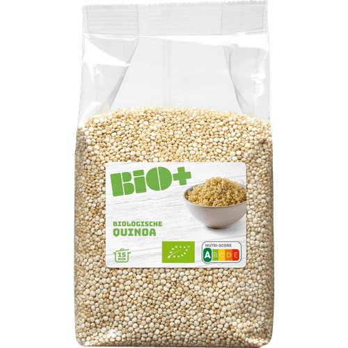 Foto van Bio+ Quinoa op witte achtergrond