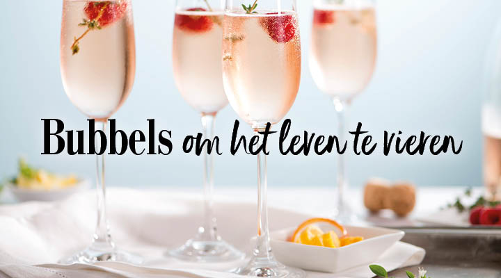 Bubbels om het leven te vieren