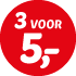3 voor 5 euro pick & mix