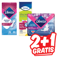 Libresse of Tena Maandverband of Inlegkruisjes