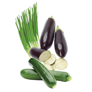 Aubergine, Courgette of Bosui