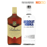 Absolut Vodka of Ballantine's Whisky