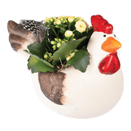 Arrangement Keramiek Kip