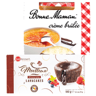 Bel Dessert Lavacakes of Bonne Maman Crème Brûlée
