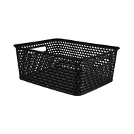 Rattan mand zwart S