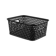 Rattan mand zwart M
