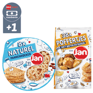 Jan Pannenkoeken, Poffertjes of Pancakes