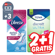 Libresse of Tena Maandverband of Inlegkruisjes