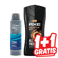 Axe of Dove Deodorant of Douchegel