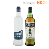 Eristoff Vodka of William Lawson's Whisky