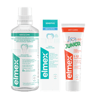 Elmex Tandpasta, Tandenborstel of Mondwater