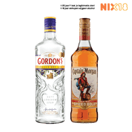 Captain Morgon Spiced Rum of Gordon's Dry Gin