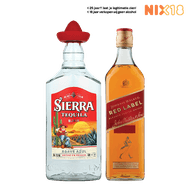 Johnnie Walker Red Label Whisky of Sierra Tequila