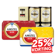 Amstel of Warsteiner Radler of 0.0 Pilsener
