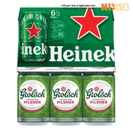 Heineken of Grolsch Pilsener of Radler