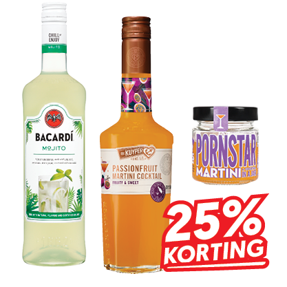 De Kuyper, Bacardi of Jartails Cocktails
