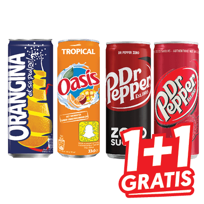 Dr. Pepper, Oasis, Orangina of Schweppes