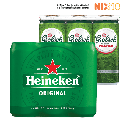 Heineken of Grolsch Pilsener