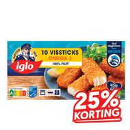 Iglo Vissticks of Viskraam Kibbeling