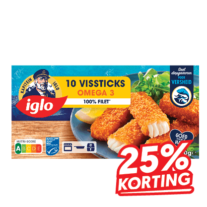 Iglo Vissticks of Viskraam Kibbeling