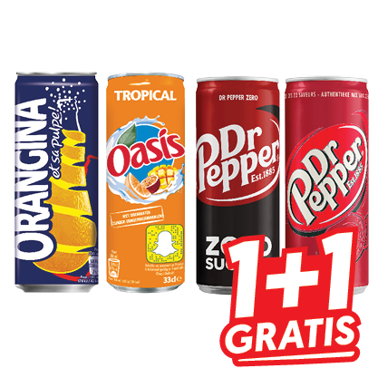 Dr. Pepper, Oasis, Orangina of Schweppes