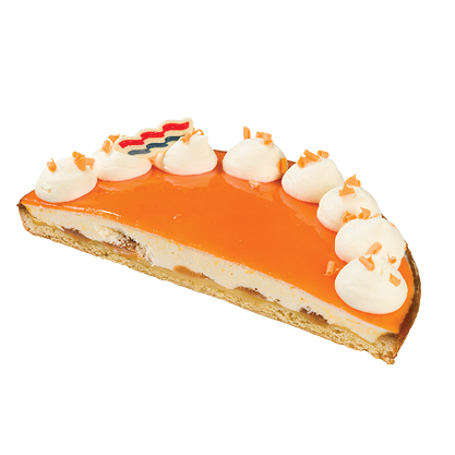 Sinaasappel Bavaroise Vlaai