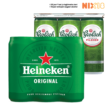 Heineken of Grolsch Pilsener