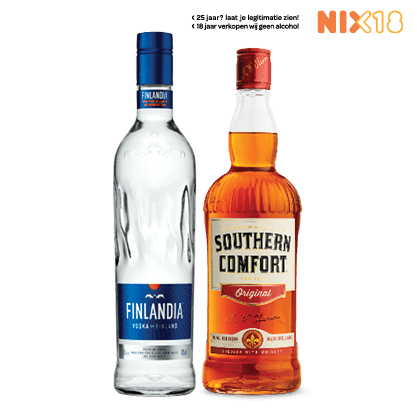 Finlandia Vodka of Southern Comfort Likeur