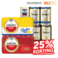 Amstel, Warsteiner, Radler of 0.0 Pilsener