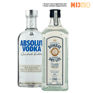 Absolut Vodka of Bombay Gin