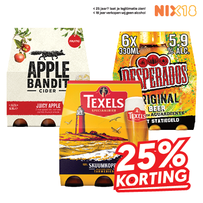 Affligem, Texels, Desperados of Apple Bandit Speciaalbier