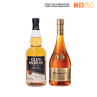 Glen Moray Single Malt Classic Whisky of Joseph Guy Cognac Vs