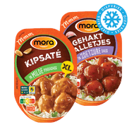 Mora of Hebro Saté of Mora Gehaktballetjes