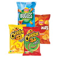 Cheetos, Bugles, Mama Mia's of Wokkels