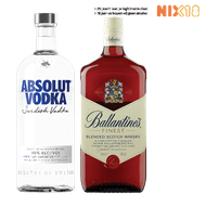 Absolut Vodka of Ballantine's Whisky