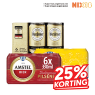 Amstel, Warsteiner, Radler of 0.0 Pilsener