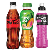 Coca-cola, Fanta, Fuze of Powerade