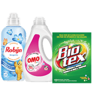 Omo, Biotex of Robijn Wasverzachter of Wasparfum