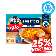 Iglo Vissticks of Viskraam Garnalen