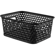 Rattan Mand Zwart