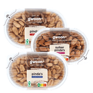 G'woon Pinda's Gezouten, Ongezouten of Suikerpinda's