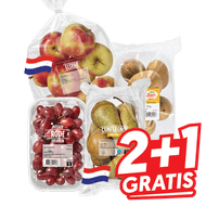 Pitloze Rode Druiven, Zespri Sungold Kiwi, Hollandse Conference Peren of Hollandse Elstar Appelen