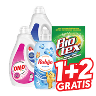 Omo, Biotex of Robijn Wasverzachter of Wasparfum