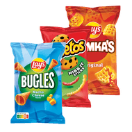 Cheetos, Bugles, Mama Mia's of Wokkels