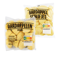 Geschilde Kruimige Aardappelen of Aardappelschijfjes