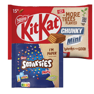 Kitkat, Smarties, Nuts of Bros